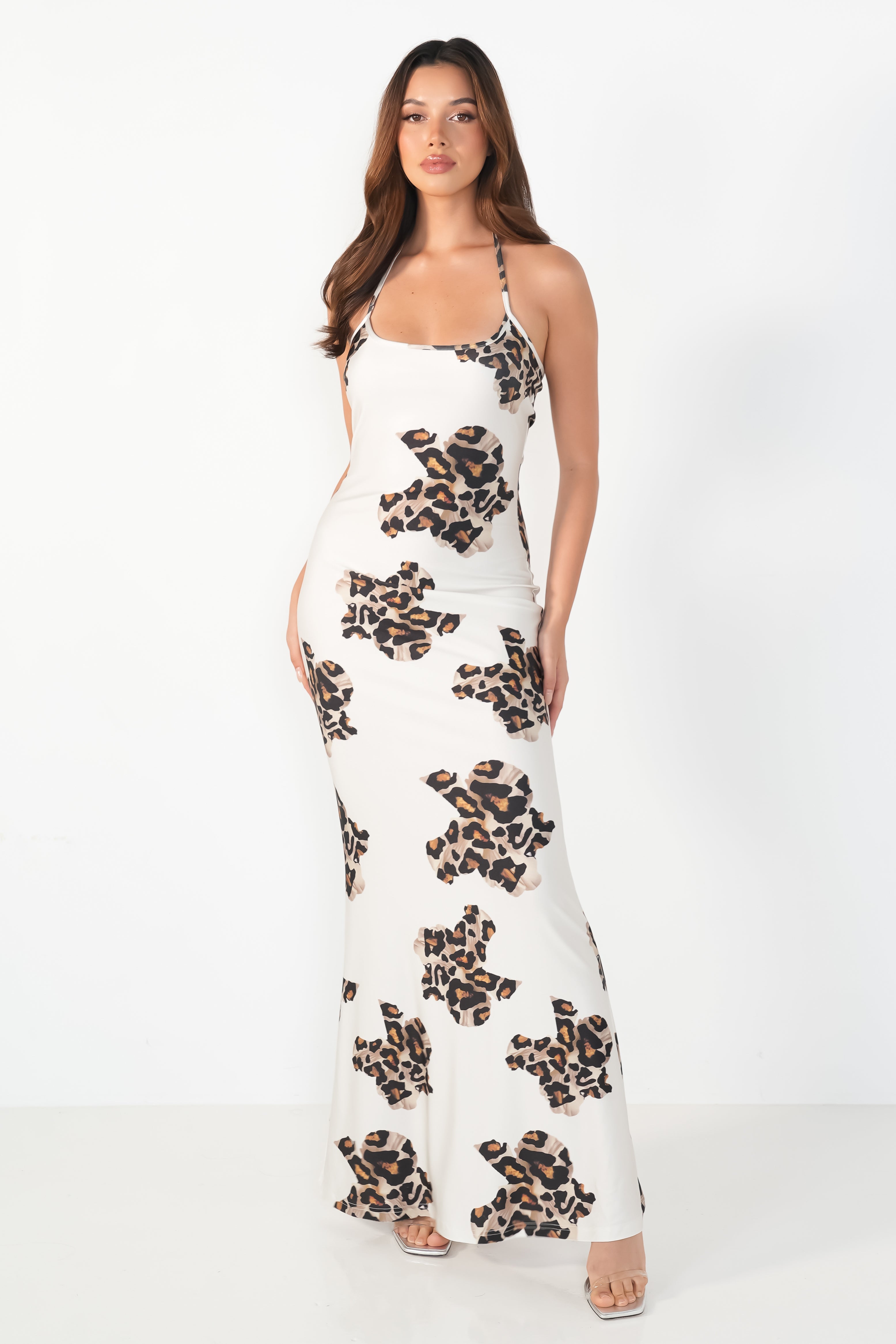 SAVARA LEOPARD MAXI DRESS